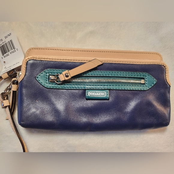NWT Coach Daisy Spectator Colorblock Zip Wallet Wristlet - Picture 2 of 8